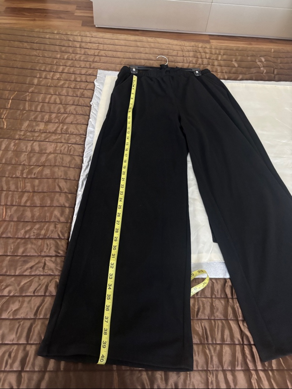 Max Studio Black Pull-On Wide Leg Trousers
